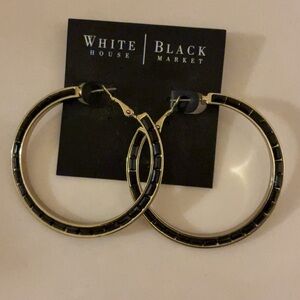 White House Black Market Bold Gold and Black Earrings